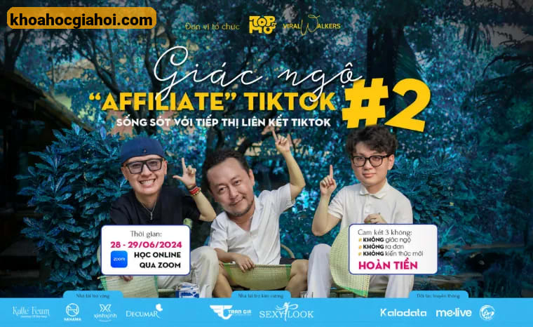 Khóa Học “giác Ngộ” Affiliate Tiktok – Phạm Củ + Chú Cá Review + Lê Xuân Lộc