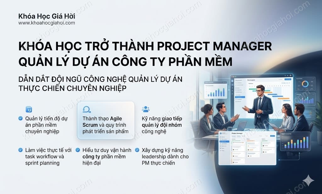 Khóa Học Trở Thành Project Manager (quản Lý Dự Án) Công Ty Phần Mềm