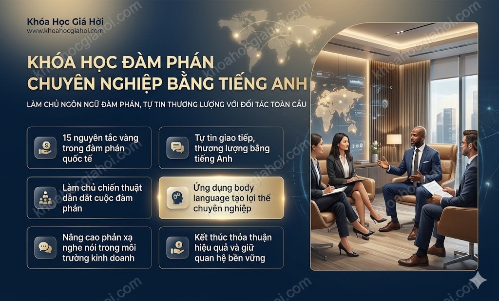 Khóa Học Đàm Phán Chuyên Nghiệp Bằng Tiếng Anh