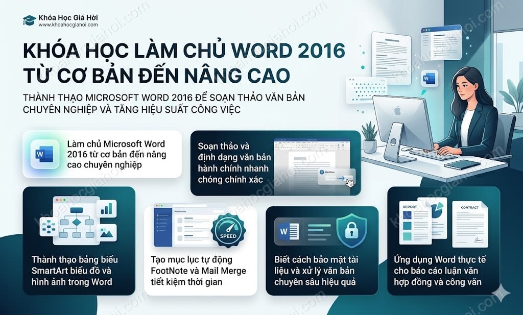 Khóa Học Làm Chủ Word 2016 Từ Cơ Bản Đến Nâng Cao
