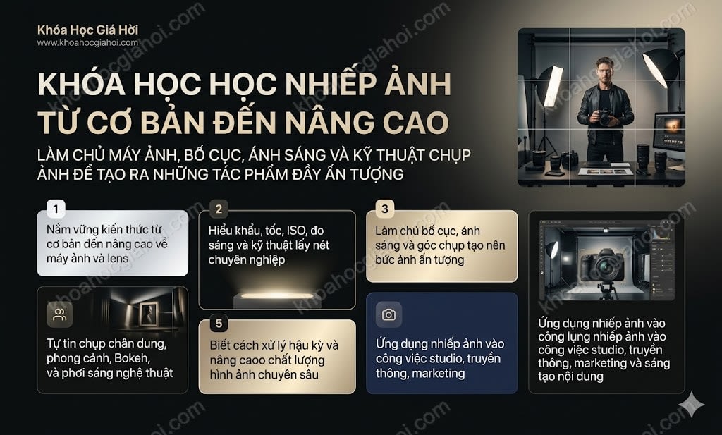 Khóa Học Học Nhiếp Ảnh Từ Cơ Bản Đến Nâng Cao