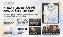 Khóa Học Nhân Vật Đơn Giản Line Art