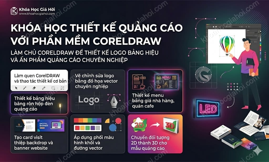 Khóa Học Thiết Kế Quảng Cáo Với Phần Mềm Coreldraw