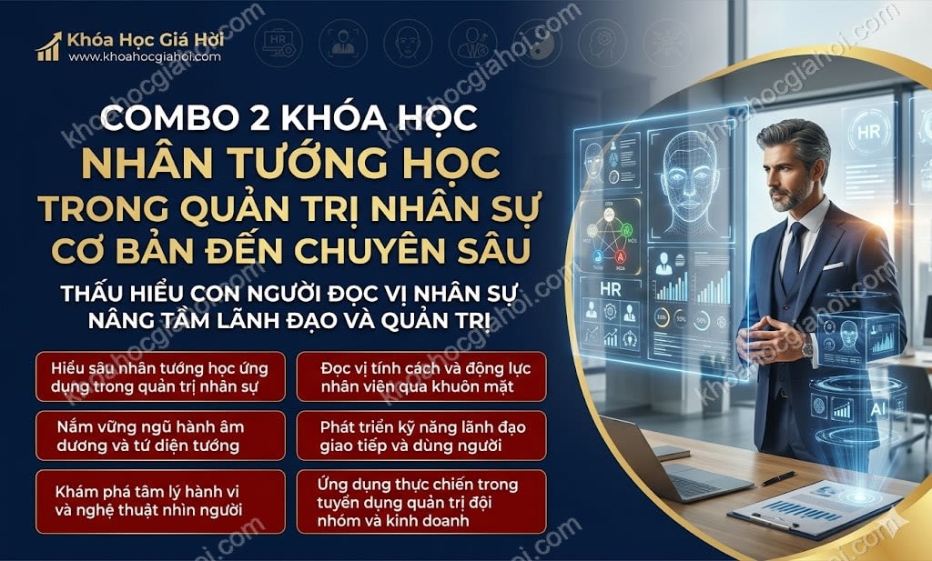Combo 2 Khóa Học Nhân Tướng Học Trong Quản Trị Nhân Sự Cơ Bản Đến Chuyên Sâu