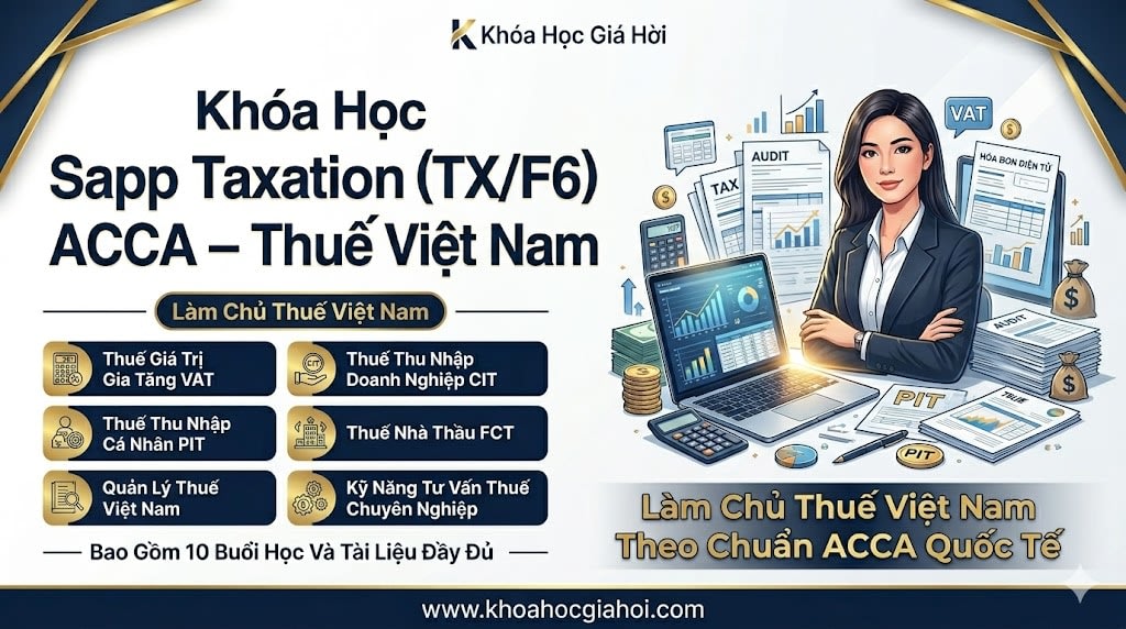 Khóa Học Sapp Taxation (TX/F6) ACCA – Thuế Việt Nam