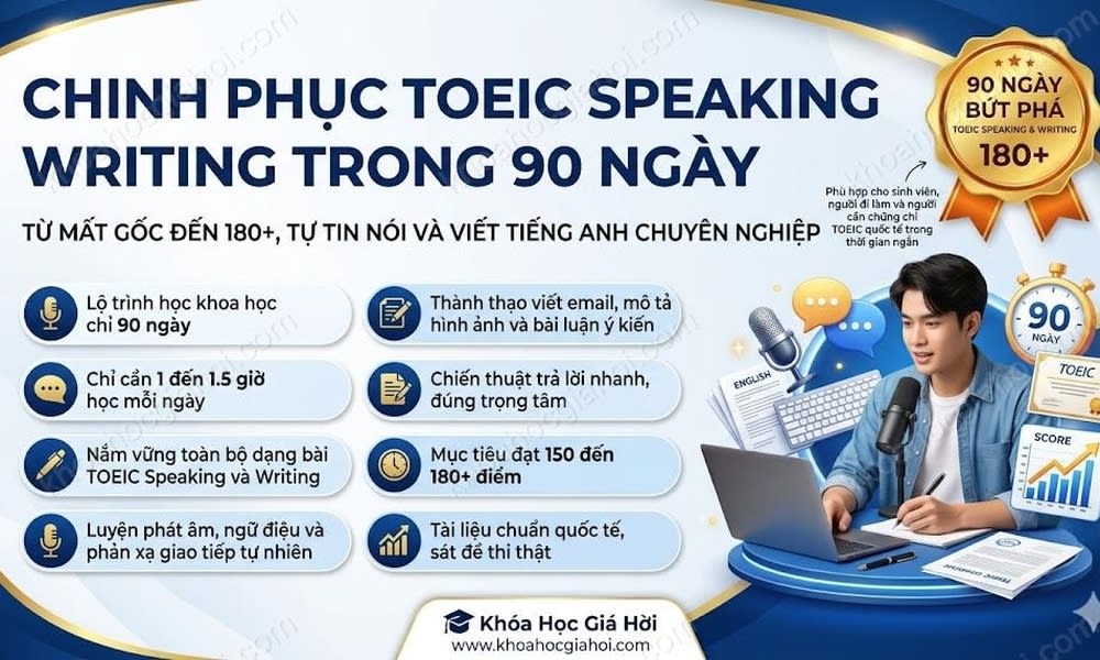 Chinh Phục Toeic Speaking Writing Trong 90 Ngày