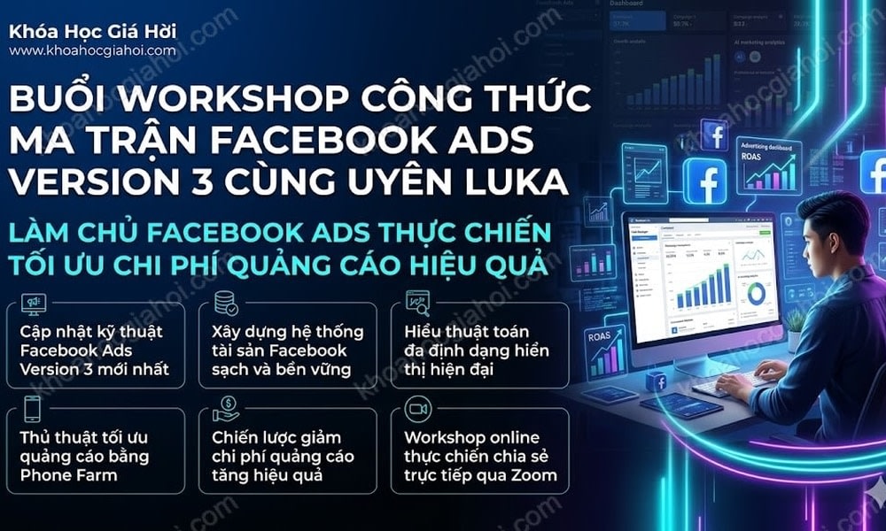 Buổi Workshop Công Thức Ma Trận Facebook Ads Version 3 Cùng Uyên Luka