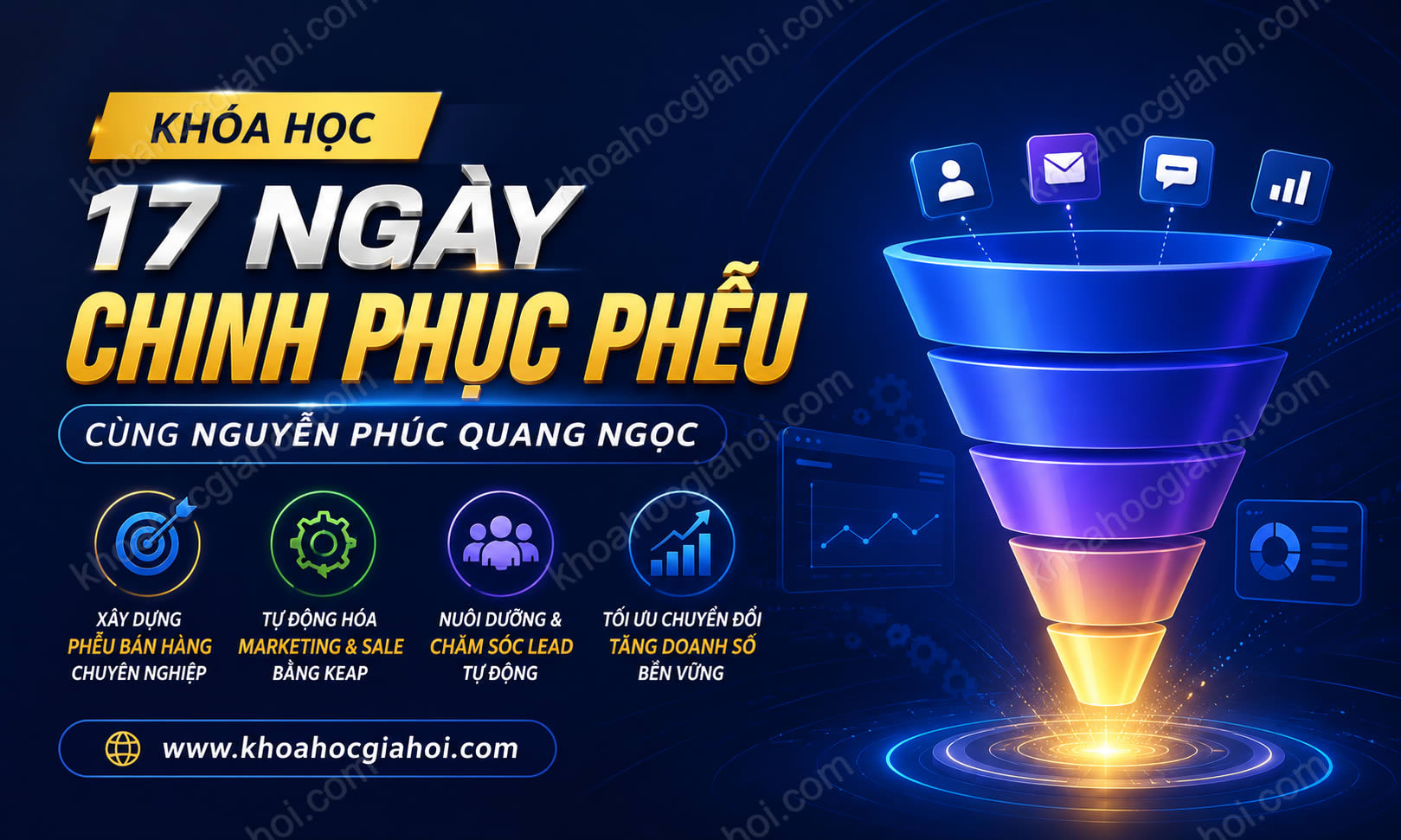 Khóa Học 17 Ngày Chinh Phục Phễu Cùng Nguyễn Phúc Quang Ngọc