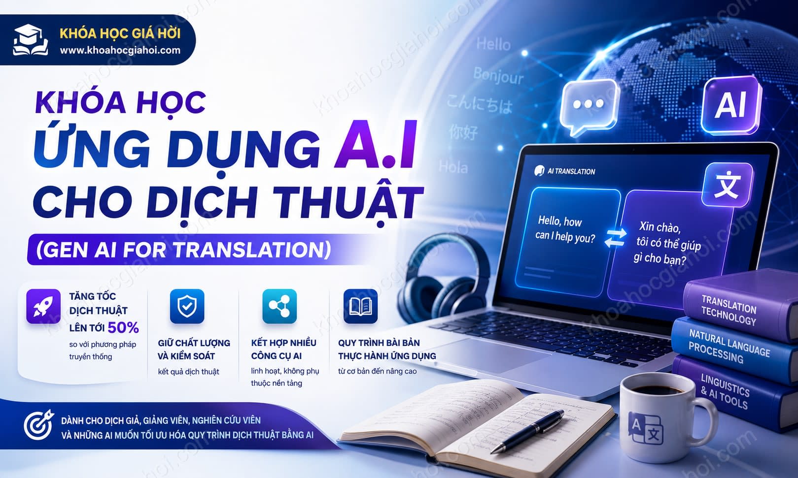 Khóa Học Ứng Dụng A.i Cho Dịch Thuật (Gen AI For Translation)