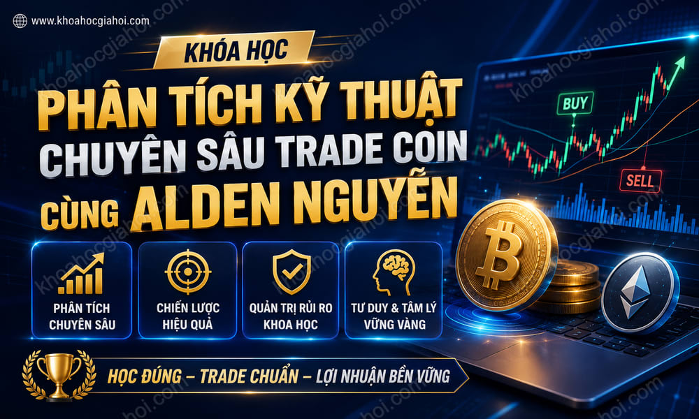 Khóa Học Phân Tích Kỹ Thuật Chuyên Sâu Trade Coin Cùng Alden Nguyễn