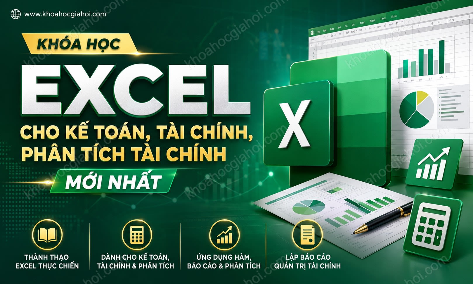 Khóa Học Excel Cho Kế Toán, Tài Chính, Phân Tích Tài Chính Mới Nhất