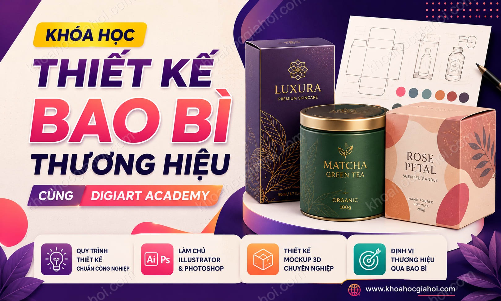 Khóa Học Thiết Kế Bao Bì Thương Hiệu Cùng Digiart Academy