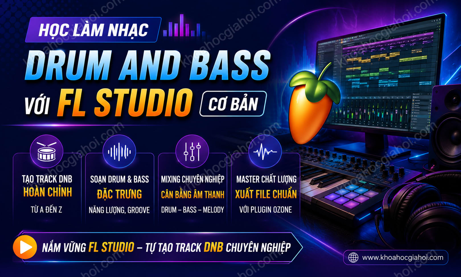 Học Làm Nhạc Drum And Bass Với FL Studio Cơ Bản