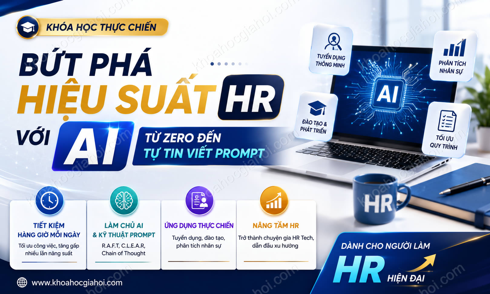Khóa Học Bứt Phá Hiệu Suất HR Với AI: Từ Zero Đến Tự Tin Viết Prompt