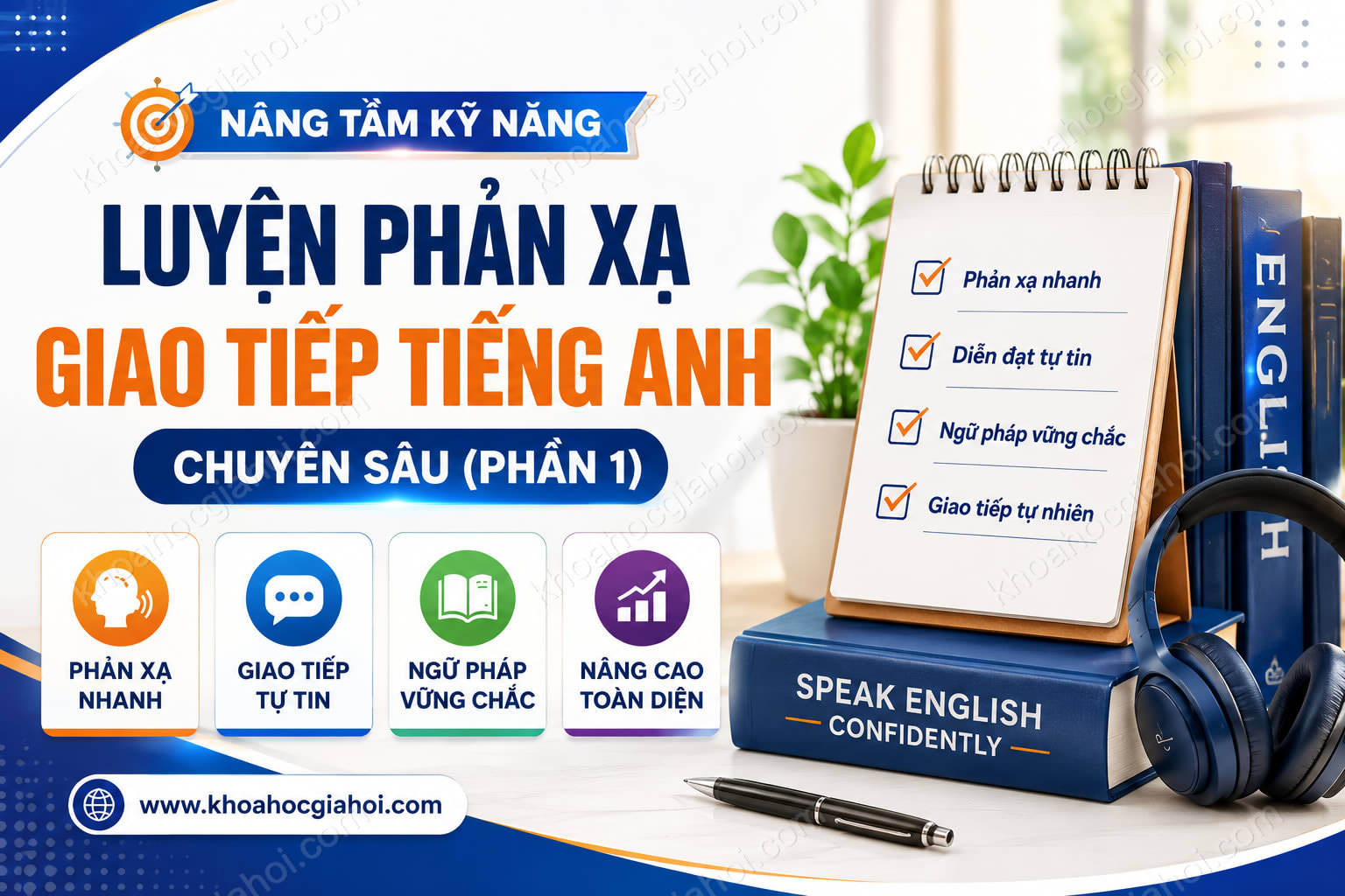 Khóa Học Luyện Phản Xạ Giao Tiếp Tiếng Anh Chuyên Sâu (phần 1)