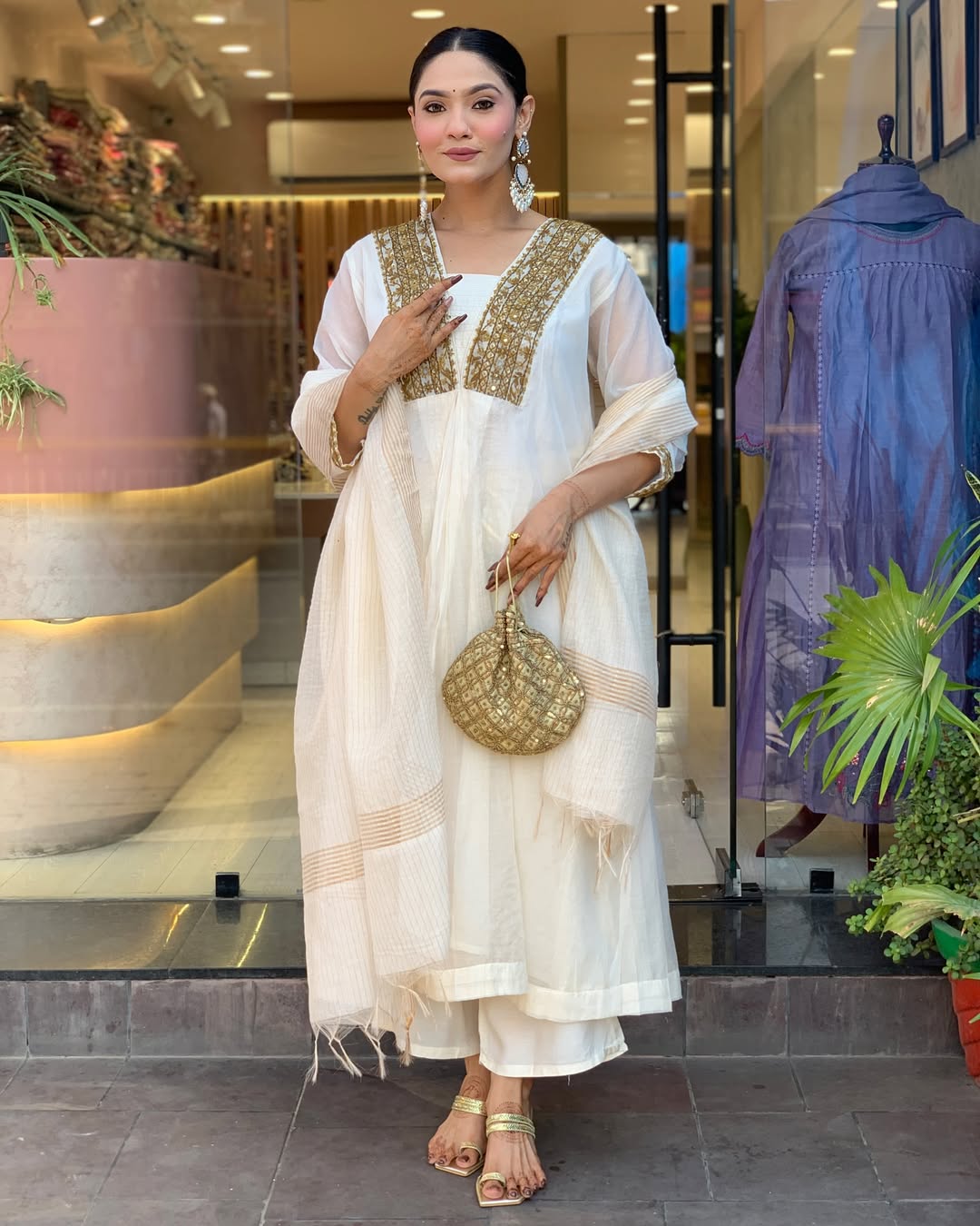 KURTI COTTON PANT AND DUPATTA