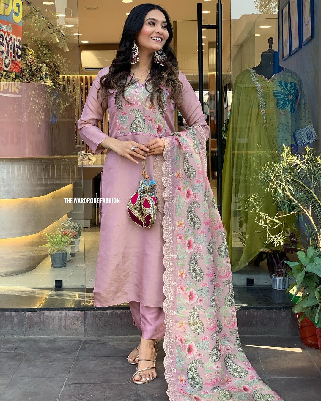 NEW HEAVY CHANDERI SILK SUIT