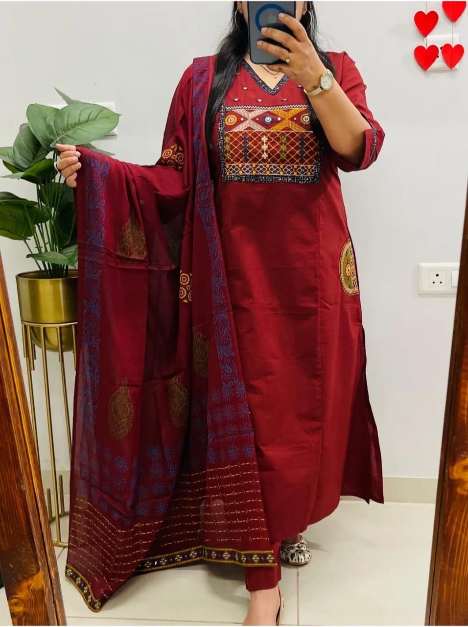 KURTI WITH PLAZZO WITH DUPATTA