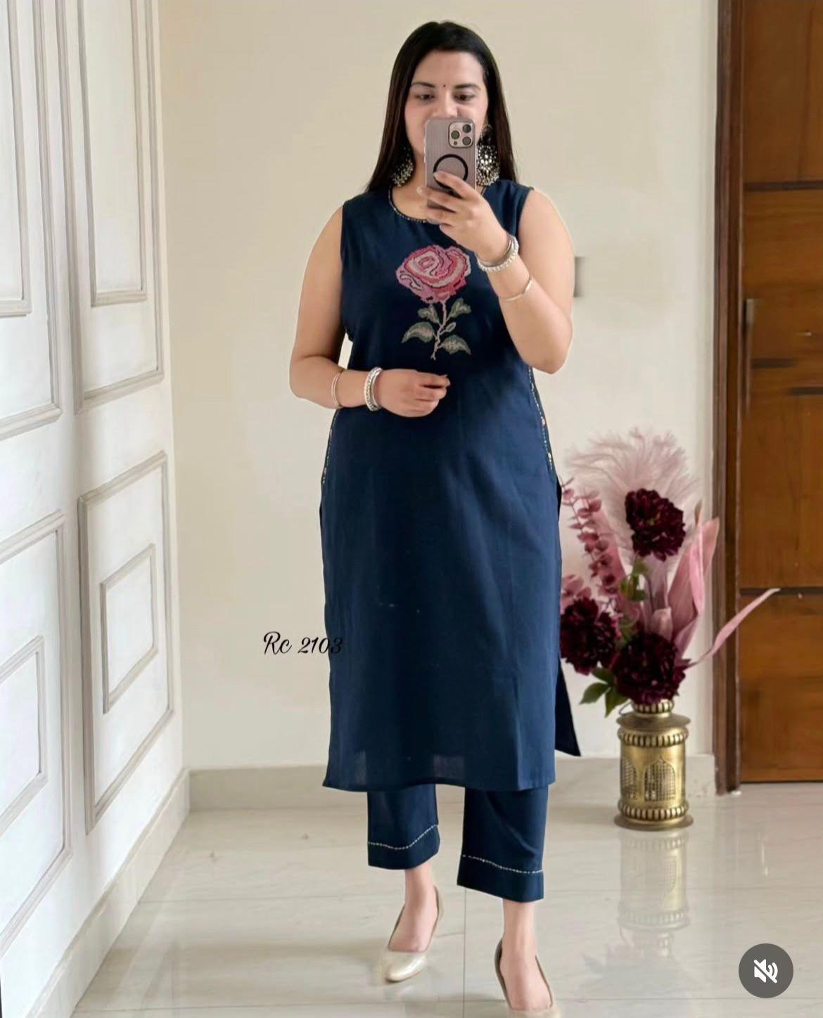 ELEGANT COTTON KURTA SET FOR SUMMER