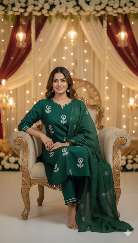 COTTON PARTY WEAR DRESS