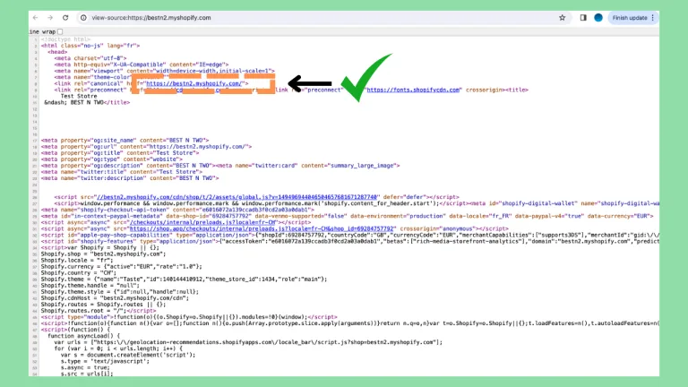 Order confirmation email containing myshopify.com URL — how to identify a Shopify store domain from email source
