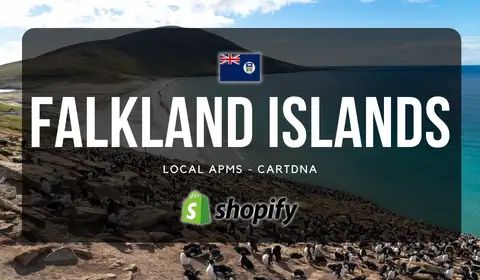 Guia de Pagamento Shopify nas Ilhas Malvinas por CartDNA