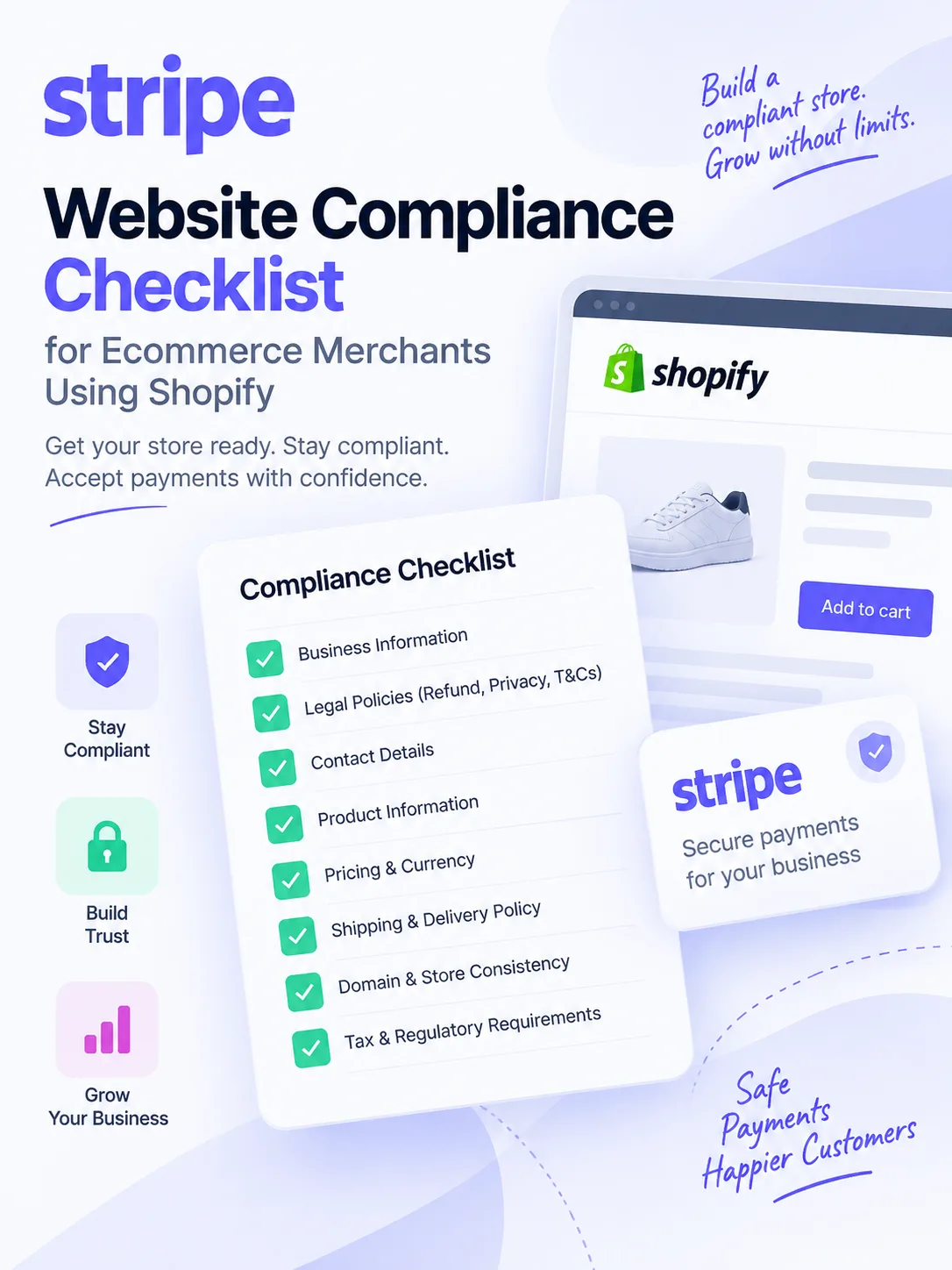 Stripe website compliance checklist for ecommerce merchants using Shopify