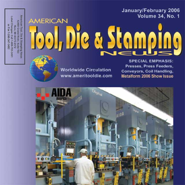 Unlike a conventional transfer line, AIDA servo technology has made it possible for Newman to replace its progressive die operations with a gap transfer system