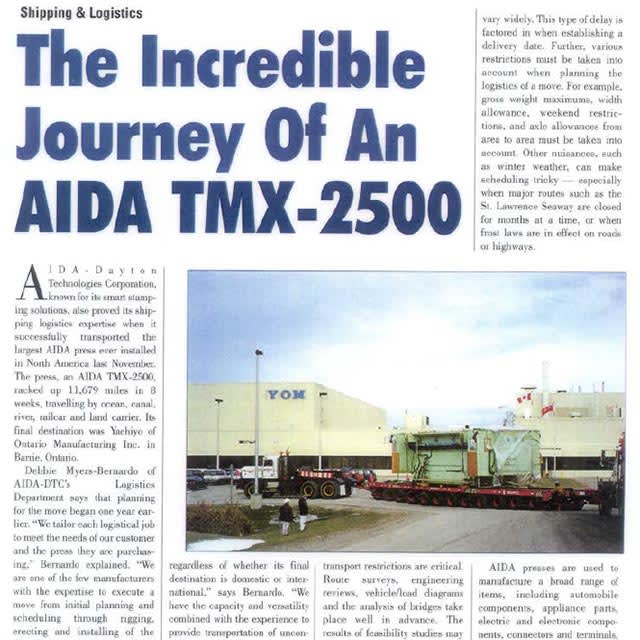 Garantizamos a nuestros clientes una entrega sin problemas desde nuestra fábrica hasta su taller. No hay trabajo demasiado grande, pequeño o difícil que no podamos hacer.