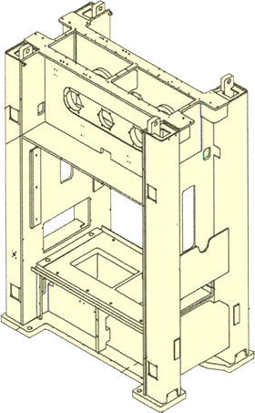 Rigid One-Piece Press Frame