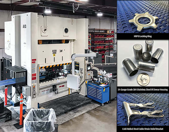 Engel's 330 Ton AIDA Servo Press and Parts Stamped with it