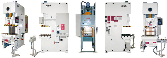 AIDA single point, mechanical gap frame press will demonstrate AIDA's high quality, industry leading gap frame press advantages at FABTECH® Mexico 2022, booth 504.