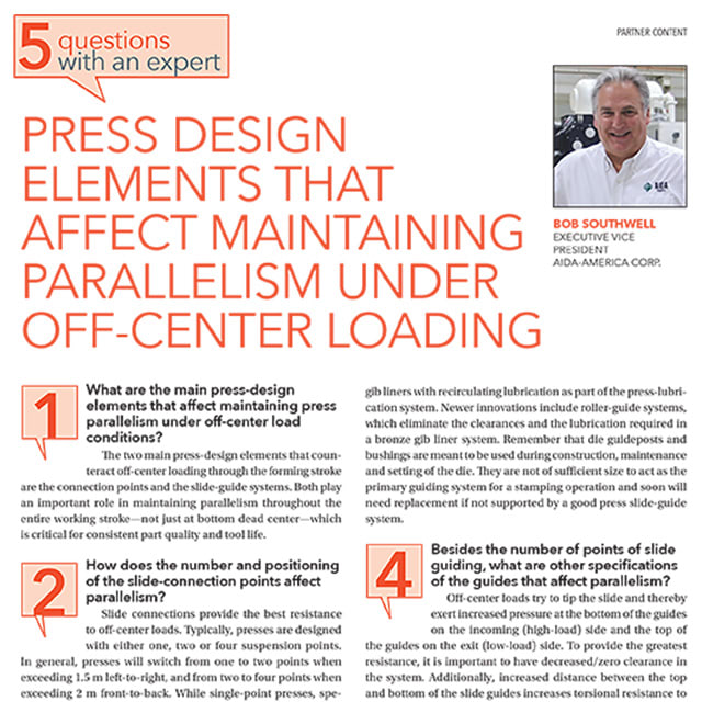 Maintaining Parallelism Under Off-Center Loading