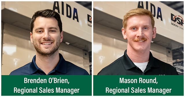 Brenden O'Brien and Mason Round, AIDA-America Regional Sales Managers