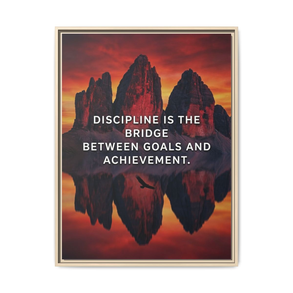 Mountain Canvas Wall Art | Dolomites Landscape Crimson Gold Photography Print | Framed Canvas, Ready to Hang — Thumbnail 5