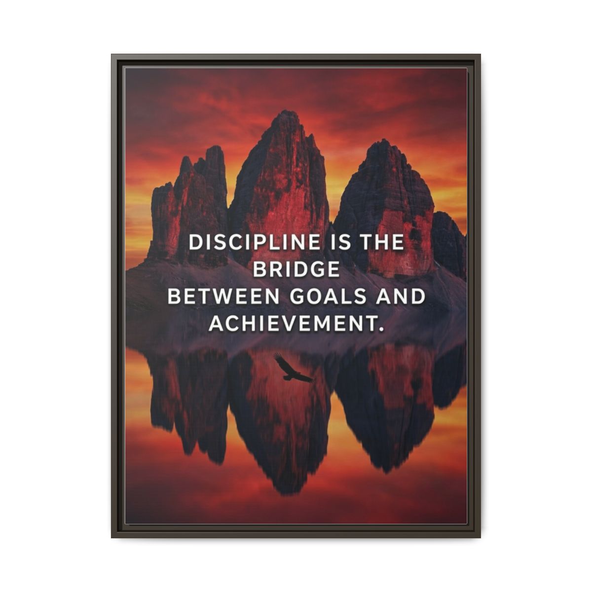 Mountain Canvas Wall Art | Dolomites Landscape Crimson Gold Photography Print | Framed Canvas, Ready to Hang — Thumbnail 3