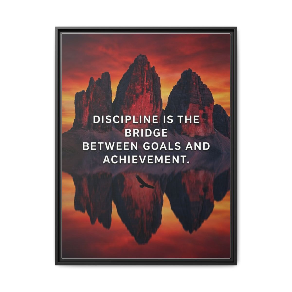 Mountain Canvas Wall Art | Dolomites Landscape Crimson Gold Photography Print | Framed Canvas, Ready to Hang - alternate view