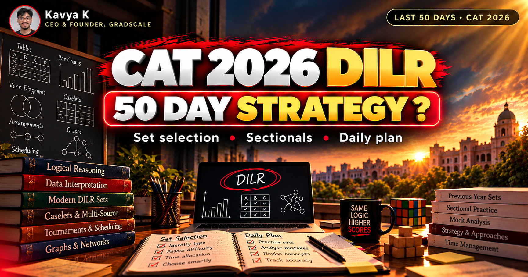 CAT 2026 DILR: 50-Day Preparation Strategy for 95+ Percentile