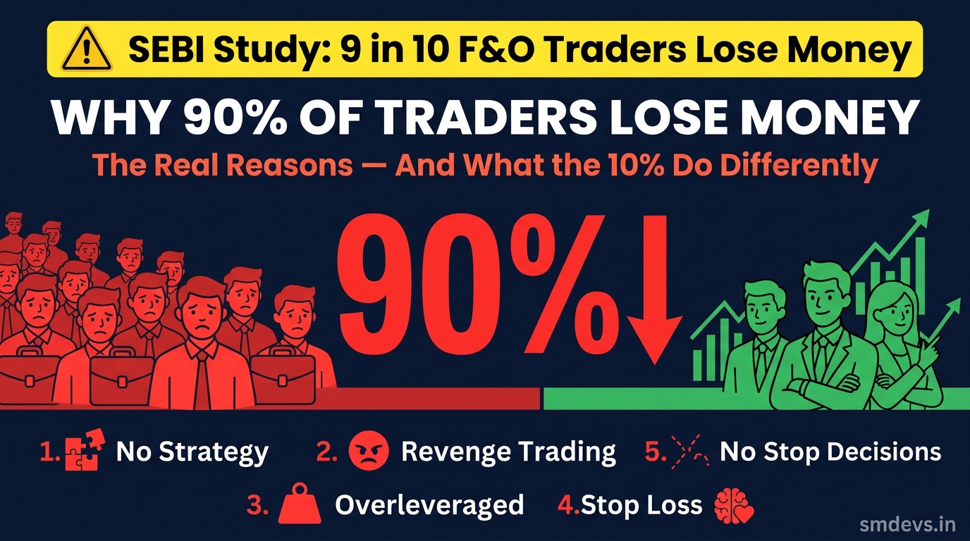Why 90% of Traders Lose Money — The Real Reasons (And What the 10% Do Differently)
