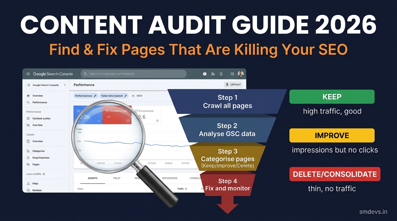How to Do a Content Audit in 2026: Find & Fix Pages Killing Your SEO