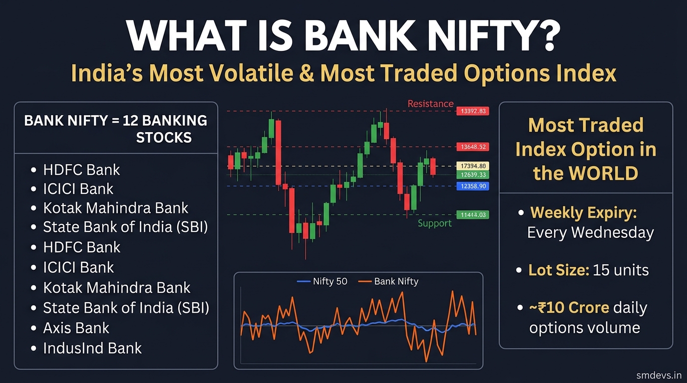 What is Bank Nifty? India's Most Volatile Index — Complete Trading Guide (2026)