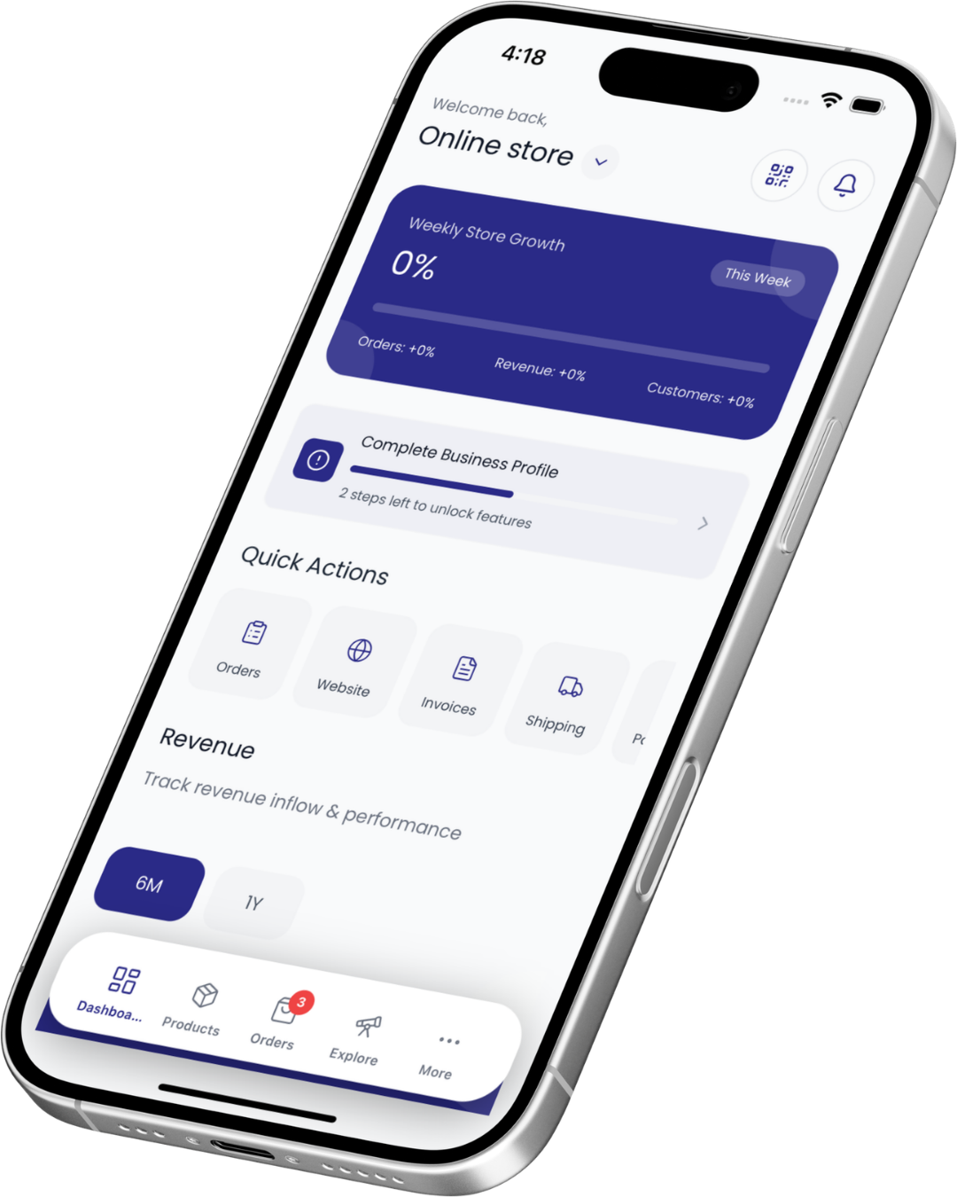 The Vendors App Mobile Interface
