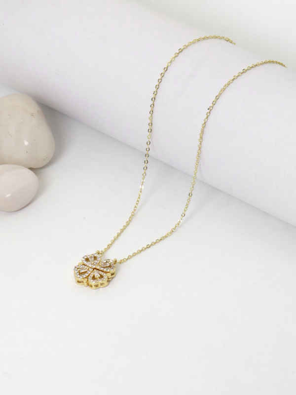 Lucky Clover Gold Chain Necklace