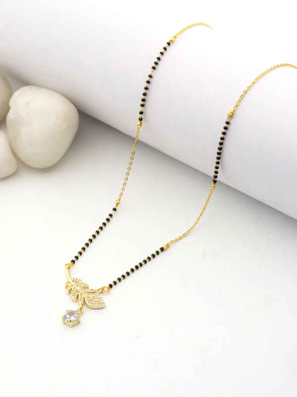 Elegant Leaf Drop Mangalsutra