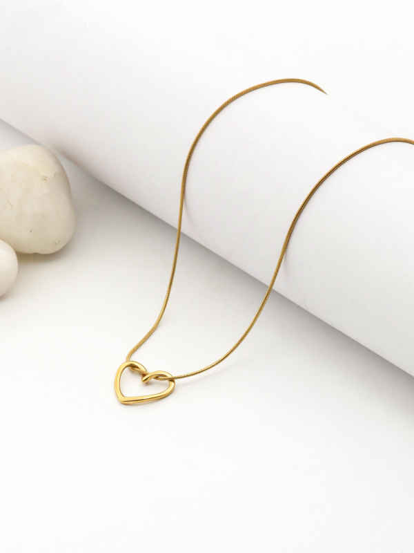 Dainty Open Heart Necklace