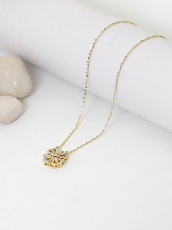 Lucky Clover Gold Chain Necklace