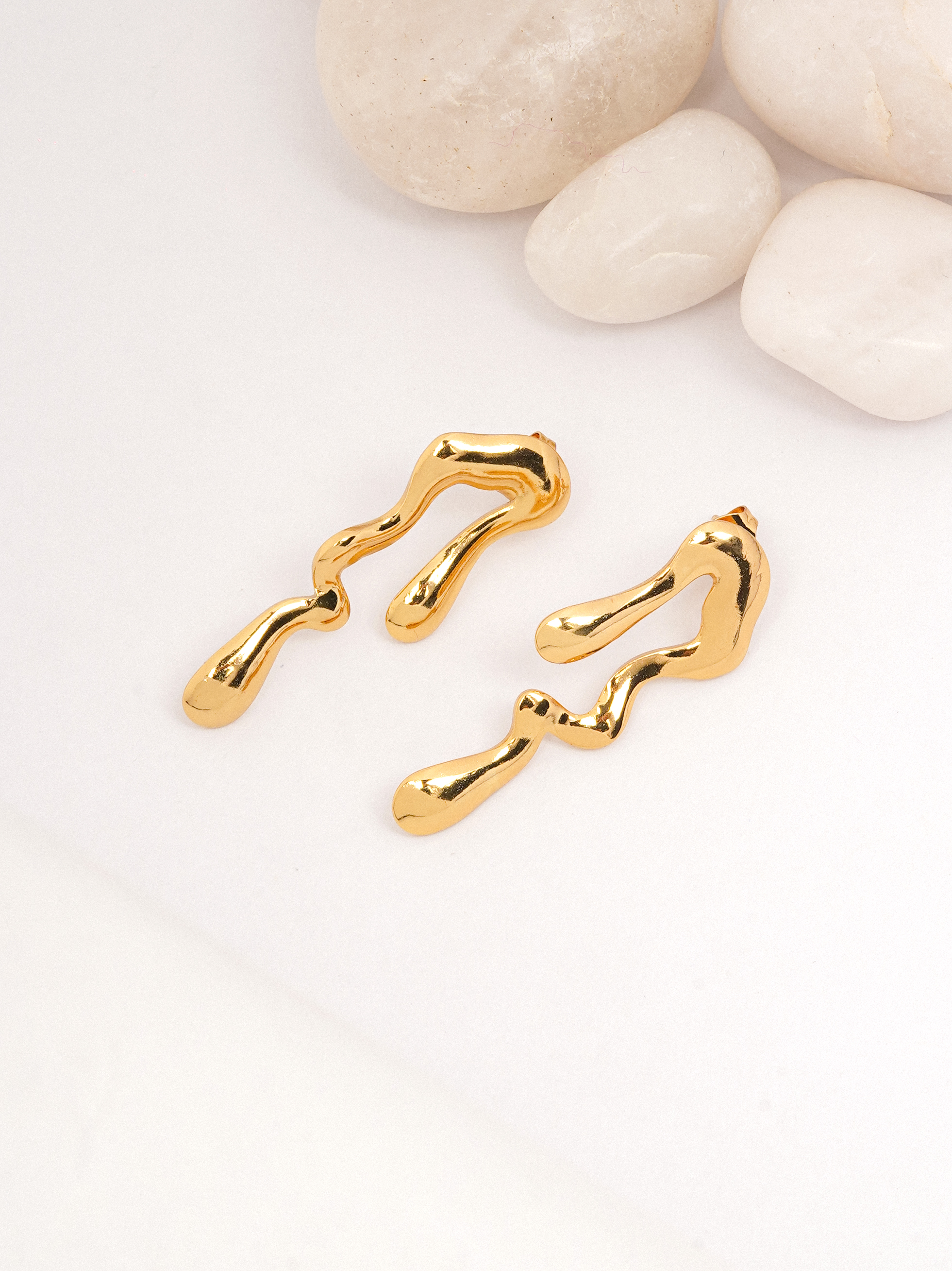 Whimsical Enamel Floral Drop Earrings