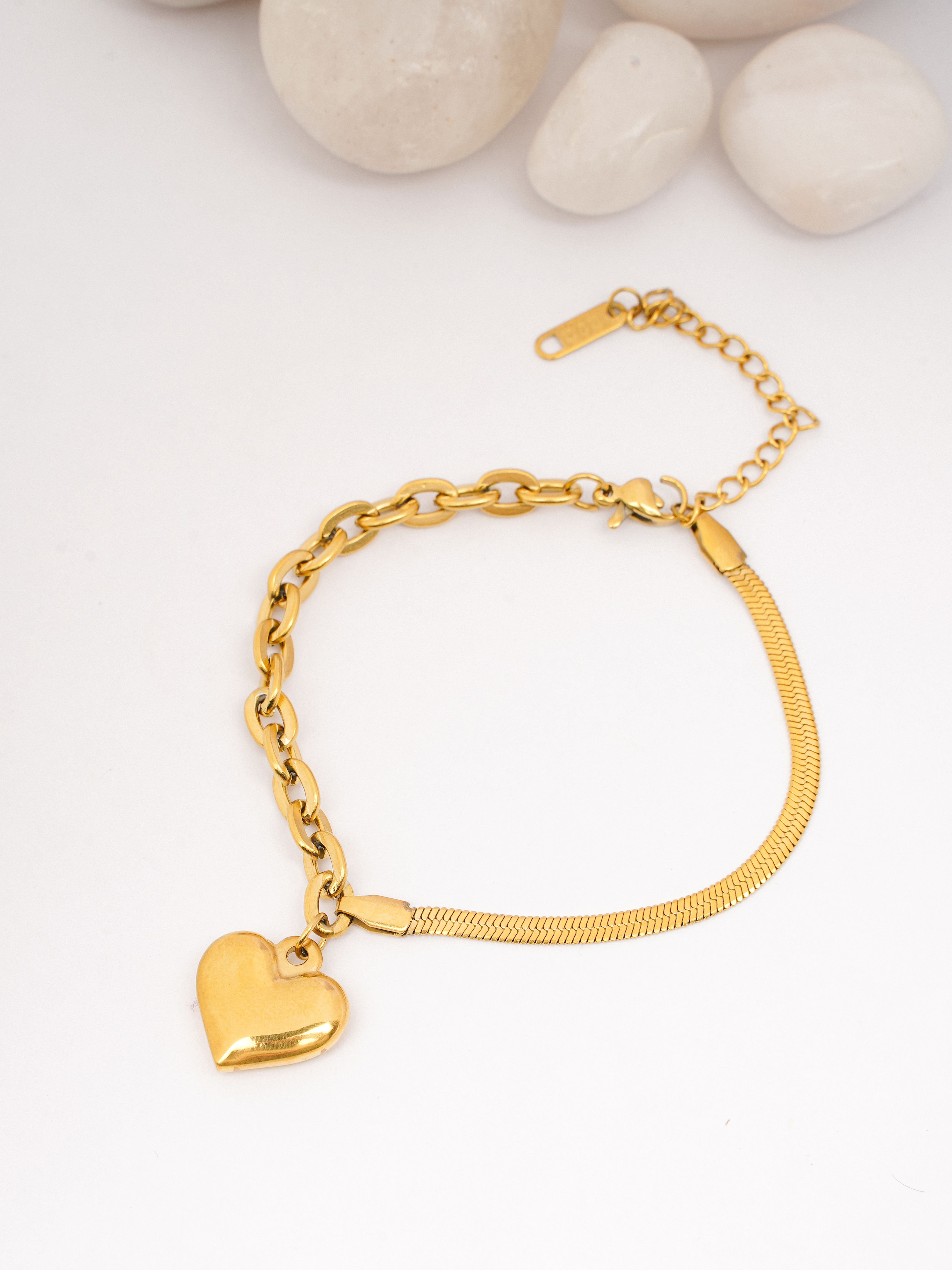 The "Amour" Mixed Chain Bracelet