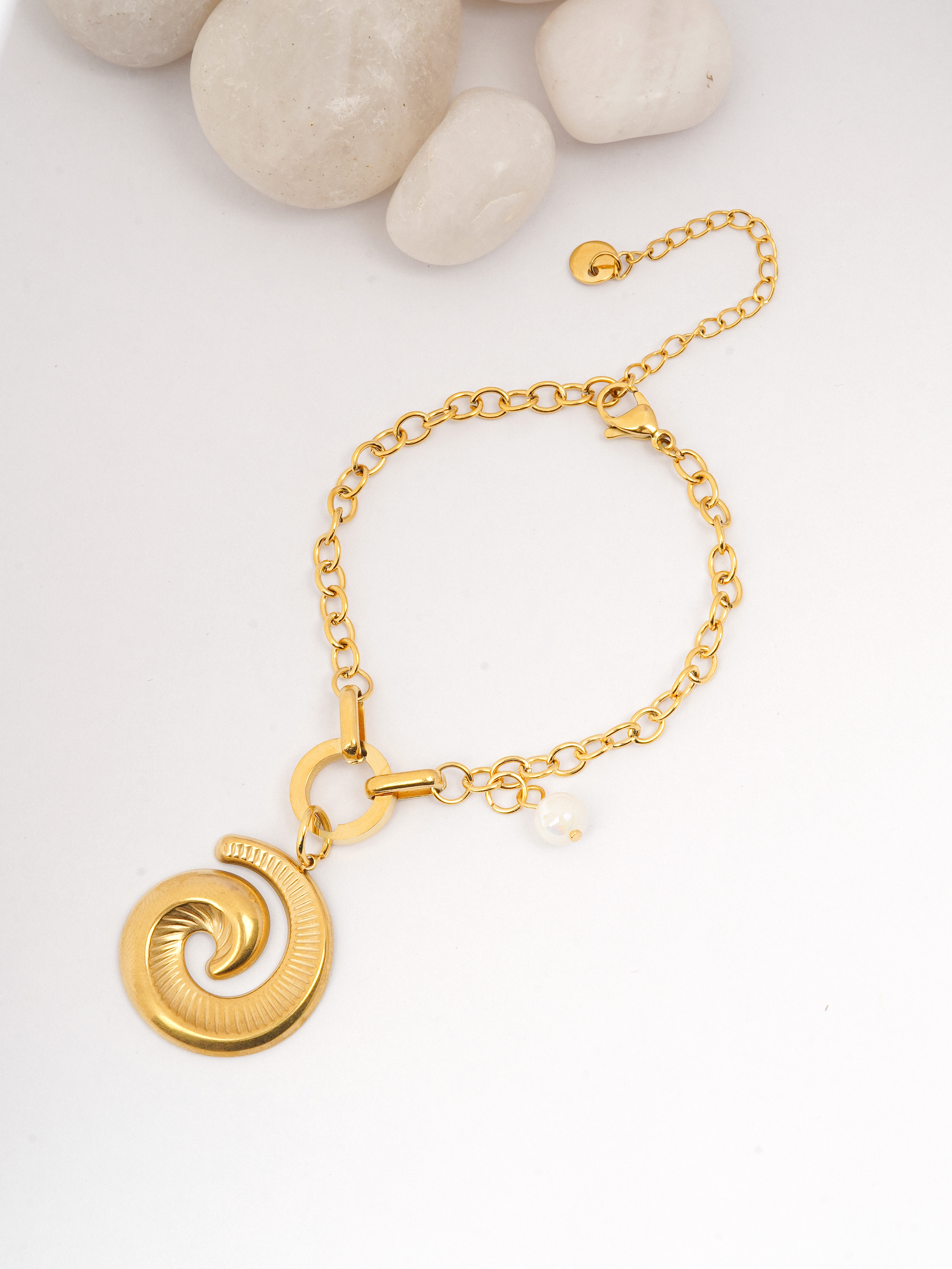 The Single Spiral Charm Bracelet