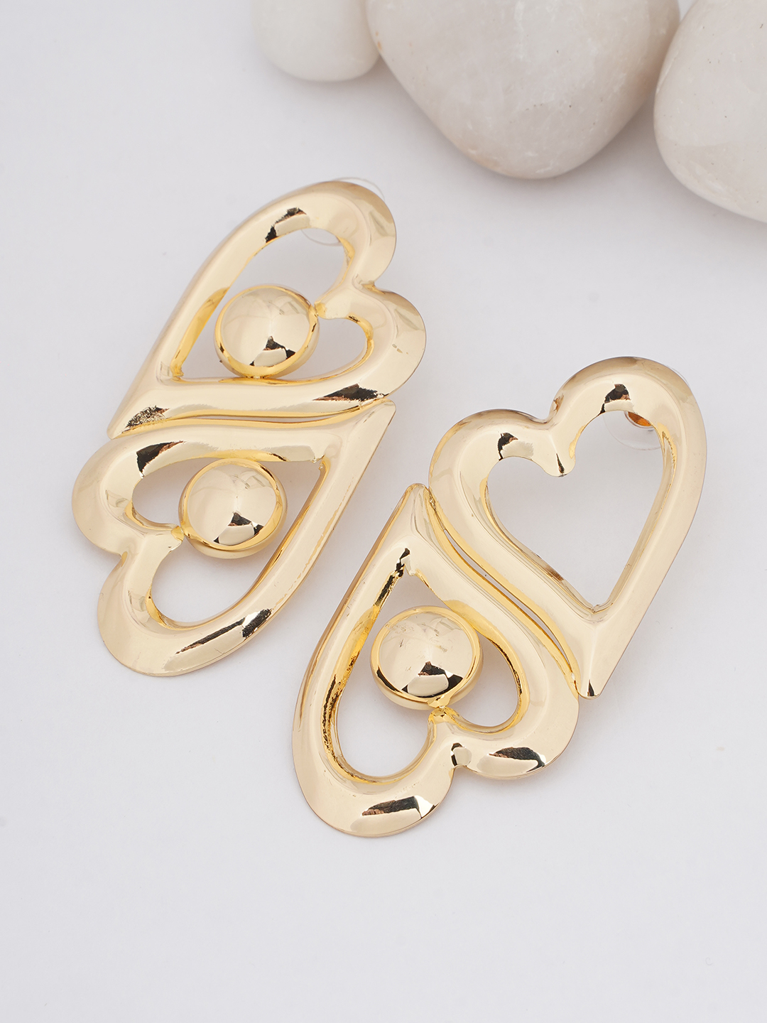 Modernist Open-Heart Studs